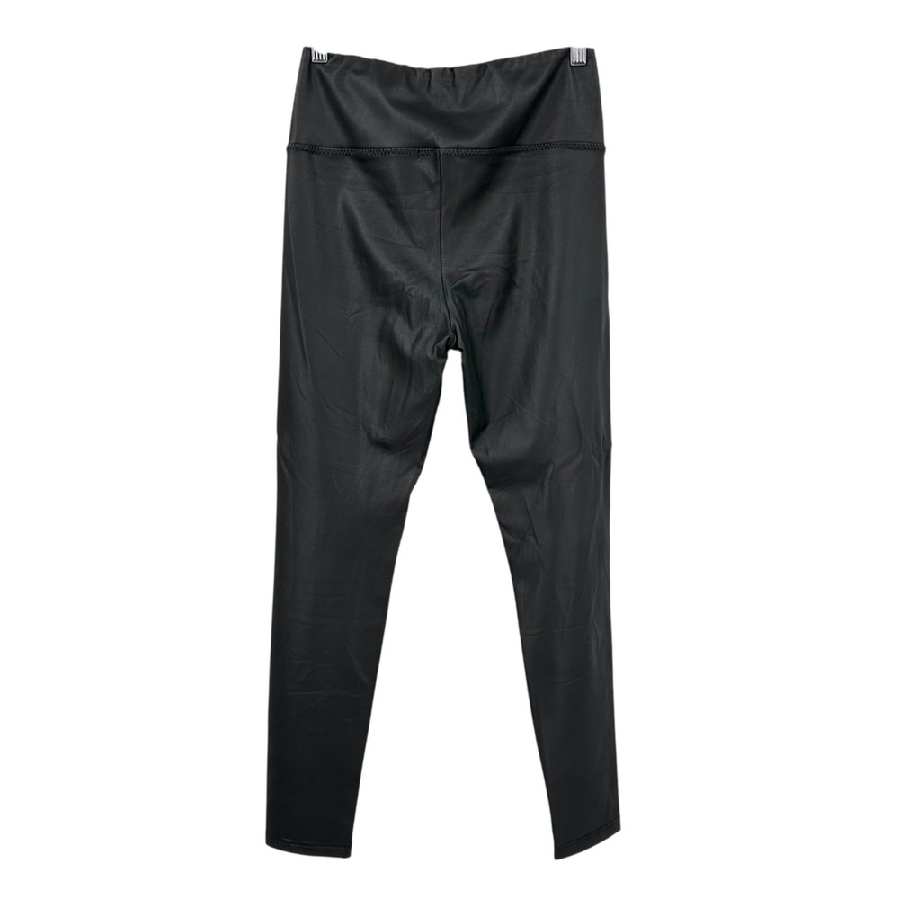 BP Vegan Leather Leggings High-Rise Ankle Length Solid Black Women's Size Small - Picture 9 of 11